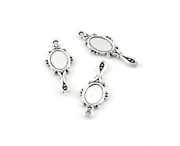 150pcslot antique Silver Alloy Alloy Devil Mirror Charms Подвески для ювелирных изделий для изготовления браслетных колье Diy Accessories 10x27 мм A5889381751