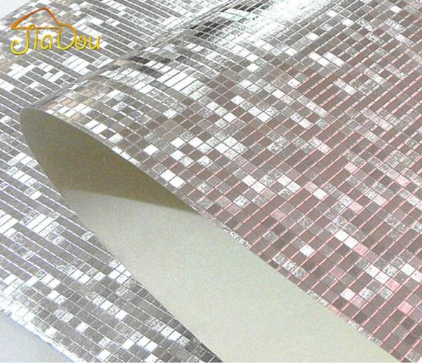 Ganzes Glitzer Mosaik Tapete Hintergrund Wand Tapete Gold Folie Tapete Silber Decken Wandbedeckung Papel de Parde3695992