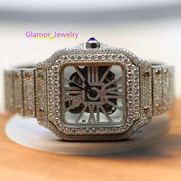 Trending Wrist Watch for Men With Enhanced VVS Clarity Diamonds criados em Moissanite Diamond Wore em qualquer OCN