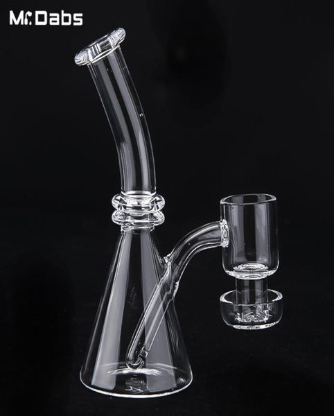 Quartz Becher Mini Bongs Raucherzubehör mit Terp Vakuum Banger -Nägeln Wasserrohr Dab Rig Online bei Mr DABS4875646