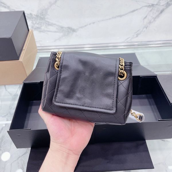 Moda çantası Avrupa tarzı rhomboid kafes geniş kayış kadınlar messenger pu deri kadın çanta tasarımcısı kadın cep telefonu çanta altın zincir crossbody çanta