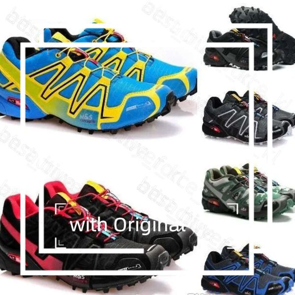 Saloman Shoe 2023 New прибытие Zapatillas Speedcross 3 кроссовки ходьбы на открытом воздухе Cross Cross Sport Sneakers III Спортивный поход размер 47 569