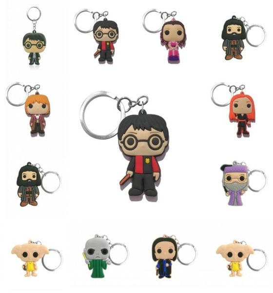 50pcs PVC süße Anime -Figur Keychains Voldemort Keyring Magic Movie Key Halter Geschenke für Kid Fashion Charms Schmuck Accessoire3754973