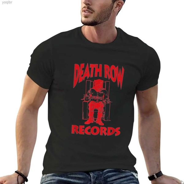 T-shirt maschili Death Row Records T-shirt rossi maglioni grafici maschile t-shirtsl2405