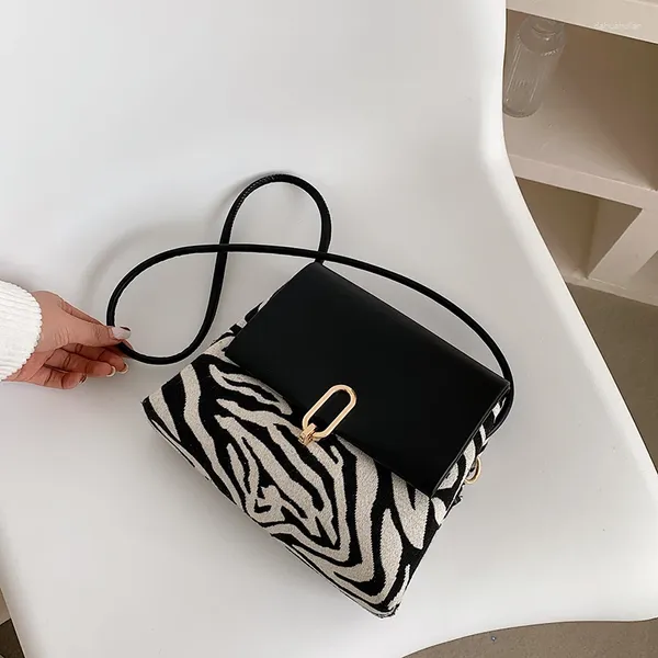 Omuz Çantaları Kadın Crossbody Bag Hayvan Leoparları Baskılar Ladys Nubuck Deri Flep Messenger Satchel