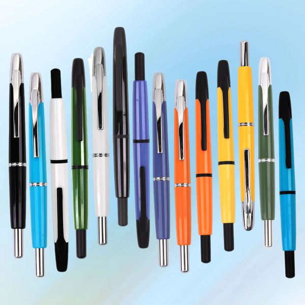Majohn A2 Penna stilografica retrattile EF 0,4 mm Penne a inchiostro con convertitore per studenti Shcool Office Supplies Penne regalo 240425