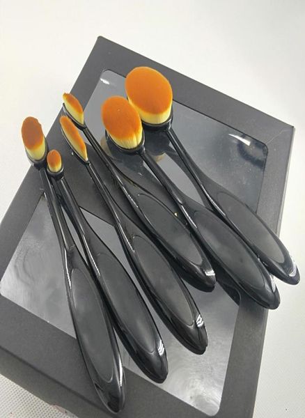 Бренд -макияж 6pcs Foundation Makeup Brush Eyesheadow Leake Powder Ruft Make Up Brates Set Kit Tools6108705