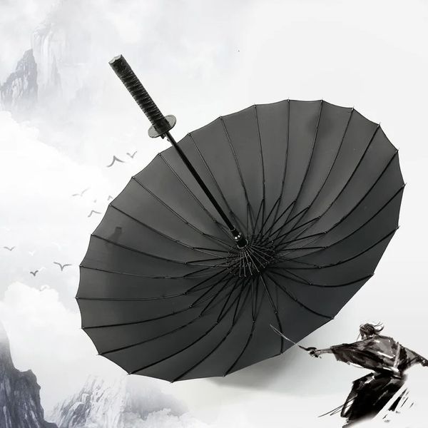 Drop Samurai Sword Umbrella Japanese Ninjalike Sun Rain Rain Straight Straight Handle Long Handal