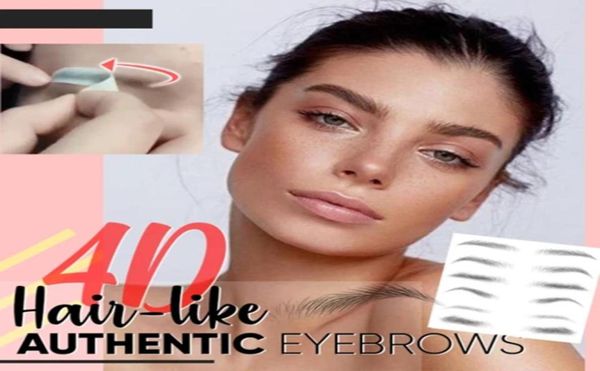 Magic 4D Hairlike Eyebrow Tattoo Starther False Braws 7 Days Longa During Superper impermeável