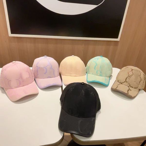 Popüler Casquette Luxe Tasarımcı Hat Kadın Jumbo Şapka Moda Şeker Renk Yaz Açık Beyzbol Kapakları Sport Vintage Hat Men Aksesuarları MZ0147 B4