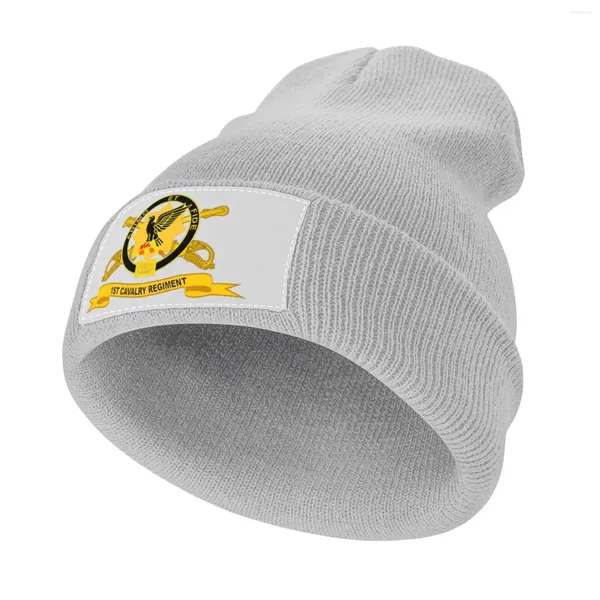 BERETS Army - 1 ° Reggimento di cavalleria W Br Br Ribbon Cappello da golf Cappello da golf Cappelli solari per le donne