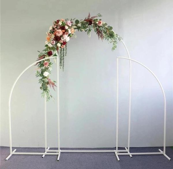 Decorazione per feste 3 pezzi per arco di nozze set di sfondo di sfondo di fiore di compleanno a palloncino esterno forma irregolare4312038