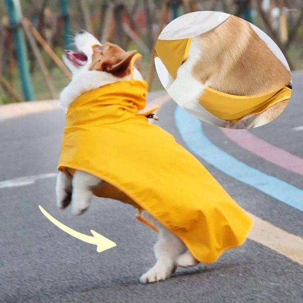 Abbigliamento per cani M-9xl con cappuccio impermeabile all-inclusive per camice da pioggia per animali domestici di grandi dimensioni.