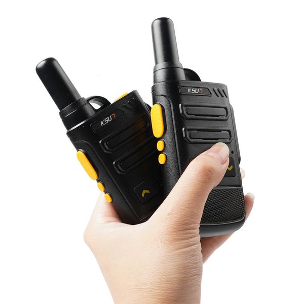 Radyo Walkie Talkie Verici Şarj Edilebilir İnce UHF Kablosuz 16 Kanal Kids Mini Walkie Talkies İki Yollu Radyo Ksun SL 240430
