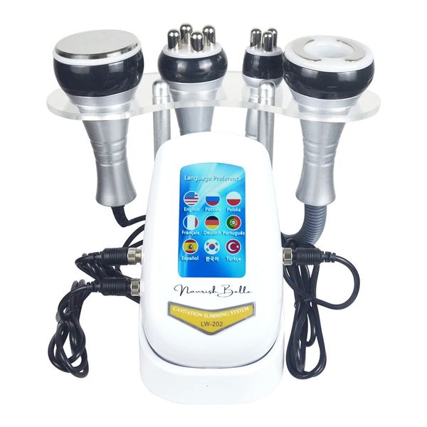 40K 3/4in1 Cavitação Máquina de emagrecimento do corpo ultrassônico Dispositivo de beleza RF Massager Facial Skin Recomete a sucção de vácuo 240416