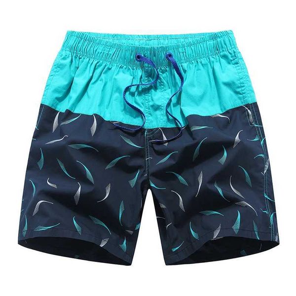 Menas de banho masculina 2023 Novo moda seca rápida verão mass nadar shorts praia calças compridas manga curta q240429