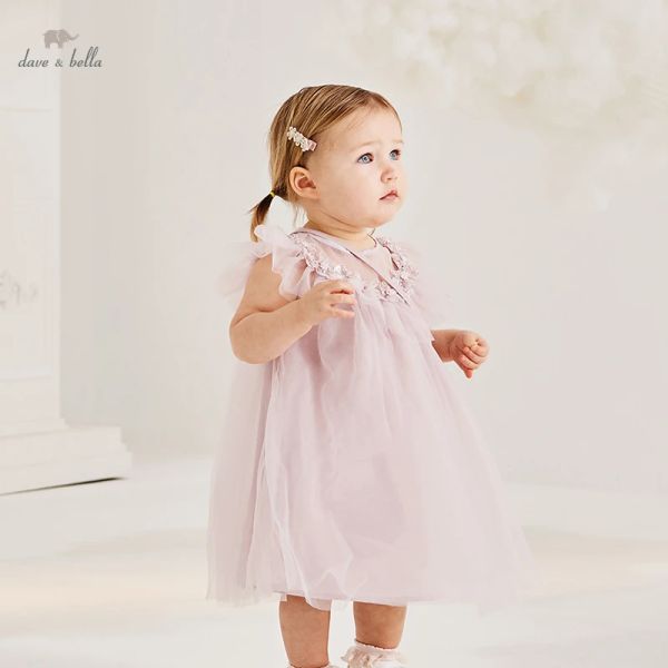 Abiti DB2221364 Dave Bella Summer NABINA BASCHI Abito floreale con un abito per feste in borsa per bambini Girl infant Lolita 2pcs abiti