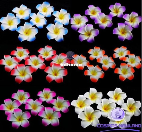 Decorações de mesa 200pcs Plumeria Hawaiian Frangipani Flower para festa de casamento Decoração Romance8483859