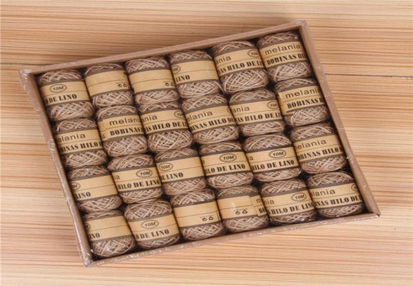 10m Jute Twine DIY Hanf Seil Leinenkabel Jute Fadengarn Dekor für DIY -Spielzeughandwerksteile Vintage Rustikale Hochzeit Dekoration Tools 7834530