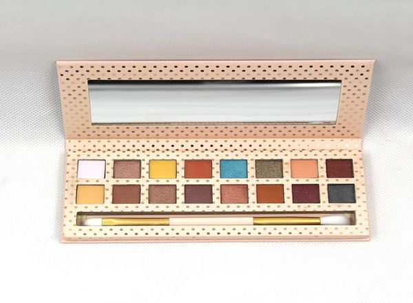 16 Farb -Lidschatten -Palette gepresstes Pulver Lidschatten Urlaubsstil Glitzer Schimmer leicht zu tragen Make -up Pallet9722252