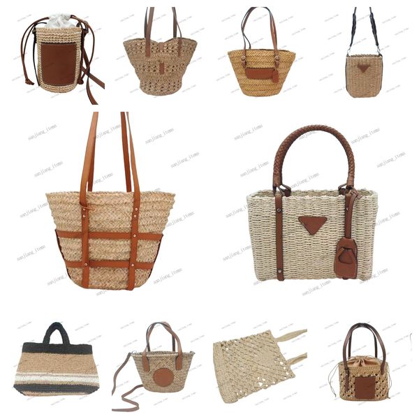 Sacchetti di paglia da donna di alta qualità sacchetti in nylon borse borse per hobos catena borse designer baguettes lady lady totes borse da spiaggia lettere logo ricamato