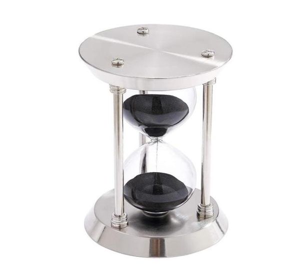 Altri accessori per orologi THREEPILLAR Metal Hourglass 15 minuti Timer di sabbia 3 Colori orologi per decorazioni per la scrivania dell'ufficio Home9587959