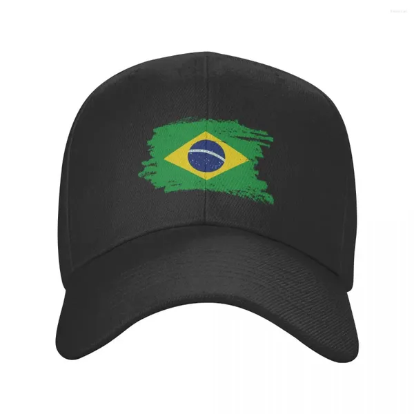 Caps de bola Bandeira legal do brasil de beisebol masculino homem adulto personalizado adulto brasileiro orgulhoso chapéu de chapéu de verão snapback