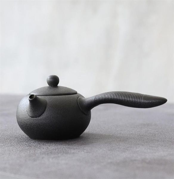 Черный керамический чайный чайный чайник