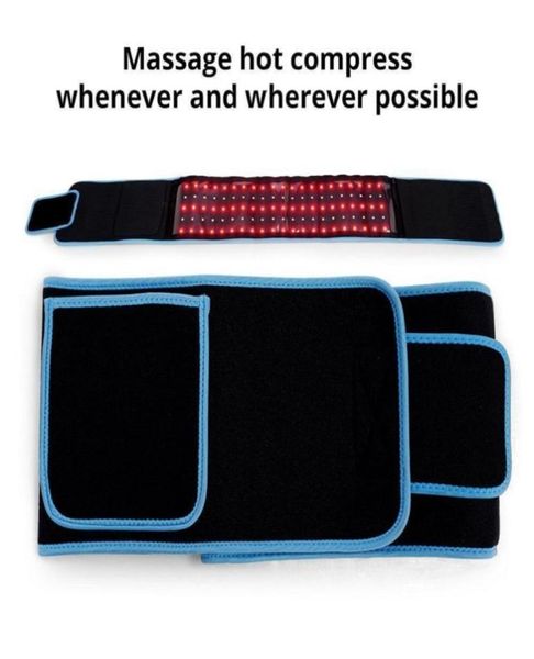 Terapia de infravermelho distante Wrap Slim Body Wrap Red LED Light Device Women Care Shake Off Belt Fat Warm UTERUS5208982