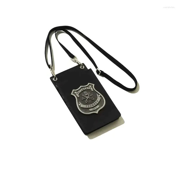 Portafoglio dei vetement di zaino per uomini con dettaglio di badge - Accessorio in borsa Y2K Streetwear Stylish Mobile Phone