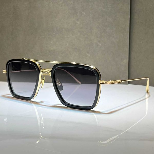 Sonnenbrille für Männer Frauen Sommer Flug 006 Style Anti-Ultraviolette Retro-Platte Vollrahmen Brille Zufallsbox E4YB 8y6K