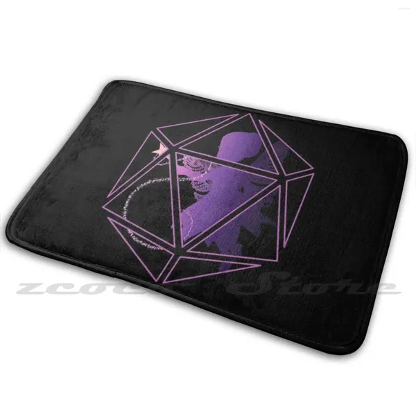 Halılar Peri Dust 20 ve Magic Angel Soft Slip Mat Rug Halı Yastık DND D Masa Üstü Oyunlar Dice Stalafit D20