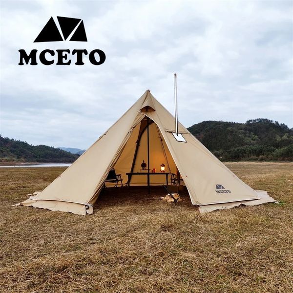Baca ceketi açık kamp çadır yürüyüş tenteleri teepee tipi 240417 ile baca ile kar etek ile 5m büyük boy piramit çadır