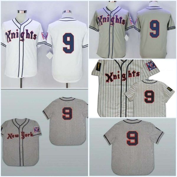 Jam's Men's 1939 York Knights Road Baseball Jersey Shirt cucito in poliestere Shirt anti-vincolo uniforme traspirante s-xxxl