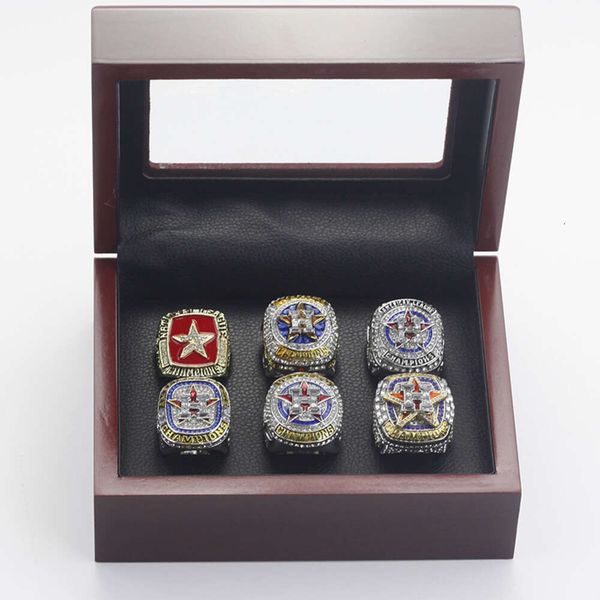 Band Rings Nuovo set di campioni di baseball da 6 MLB Houston Astro