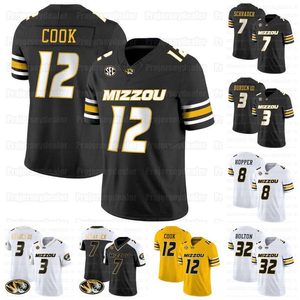 Jam Missouri Tigers 2024 NCAA College Football Maglie Brady Cook Nick Bolton Cody Schrader Luther Burden III Joseph Charleston Kris Abrams-Draine Sam Horn