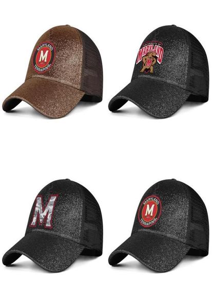 Maryland Terrapins Round Logo Mens e Womens Pony Hat Cap Cool Fashion Baseball Team unico Baseballhats Grigio Camouflage Football4192726