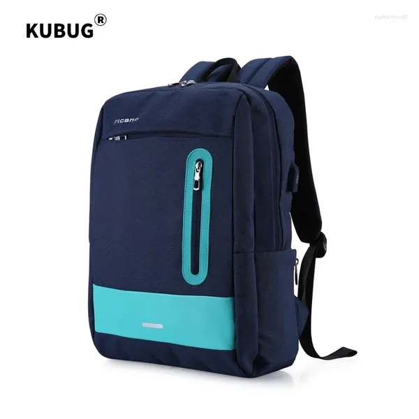 Rucksack Kubug wasserdichte Nylon School Anti-Diebstahl USB-Ladebuch-Notebook-Tasche Teenager Mädchen Jungen Freizeit Mochila Escolar Rusksack