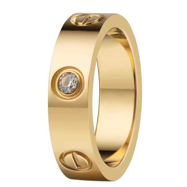 Atteggiamento serio nei confronti di gioielli con anello della vita a tre diamanti alla moda semplice coppia con anelli originali