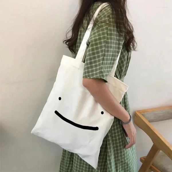 Sacchi per la spesa estetica borse shopper kawaii game borse grafiche borsetti casual borse da donna tela elegante