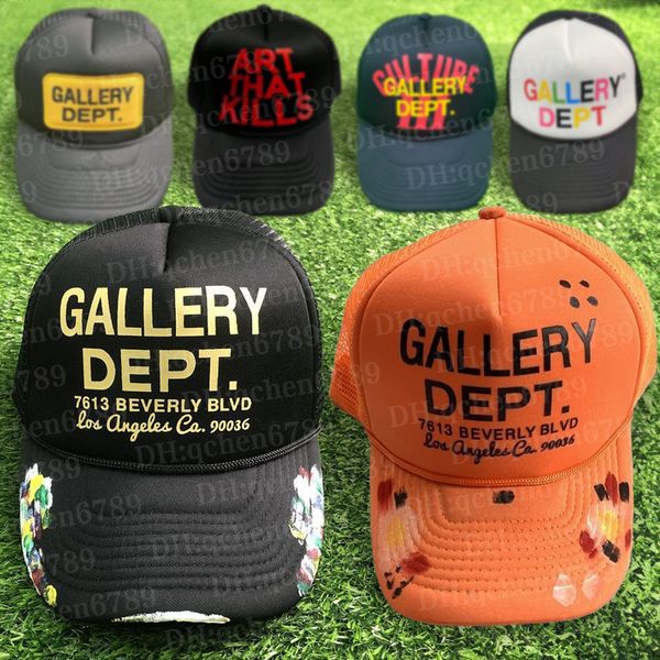 Gallerys Dept Trucker Hat Classic Graffiti Baseball Cap ATK Stack Logo GD Workshop Hut Sommer hoher Qualität Unisex Verstellbarer Hut