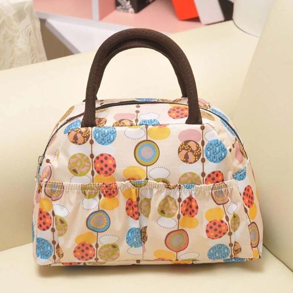 Bolsas de ombro bolsa bolsa pequena e impermeável almoço impresso Moda de moda transportar armazenamento feminino 31506