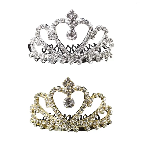 Kopfbedeckungen Braut Kronkronung Prinzessin Kopfbedeckung Hochzeit Strassstress für Frauen Mädchen Brauttiaras Kopfbedeckung Weihnachtsfeier Party