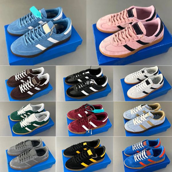 Designer Handebol Spzl Treinadores Speziais tênis marinho preto goma branca rosa Night Night Night Black Yellow Running Shoes para homens e mulheres