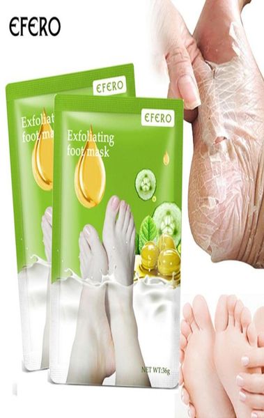 Piedi trattamenti esfolianti Maschera del piede di olivo Rimuovere le maschere per peeling del tallone anticarro per la pelle morta che idratano la pedicure car7605809