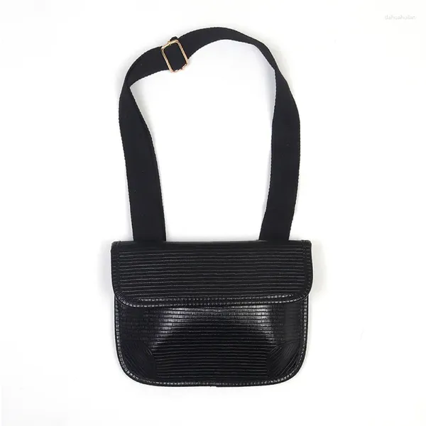 Bag One-Shoulder Simple All-Match Small Gas Pattern Lizard Pattern Square Running Chest Messenger