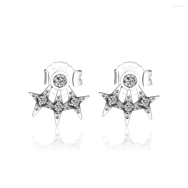 Orecchini a bottone Twinkle Star-Gioielli in argento sterling