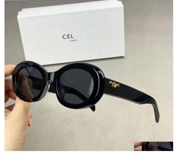 Occhiali da sole Retro Cats Eye per donna Ces Arc De Triomphe Oval French High Street Drop Delivery Accessori moda Dhpbg45591