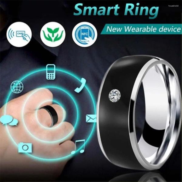 Anéis de cluster moda android telefone equipamento multifuncional inteligente inteligente nfc anel de dedo wearable conectar