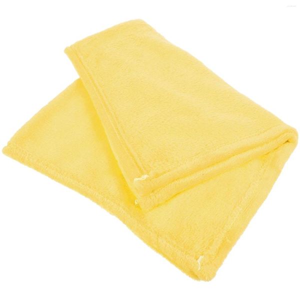 Cobertores Lindo cobertor de flanela para animais de estimação Toalha aconchegante Cobertor de cor sólida (amarelo)